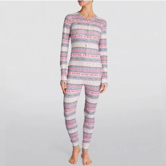 NWT SKIMS Plush Pointelle Onesie Size XXS/XS - Picture 2 of 6